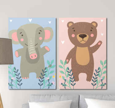 Amazing animal inspired childrens wall art canvases that will look stunning in your child's nursery! Discounts available.