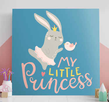Quadro infantil Bebe conejo frase mi princesa - TenStickers