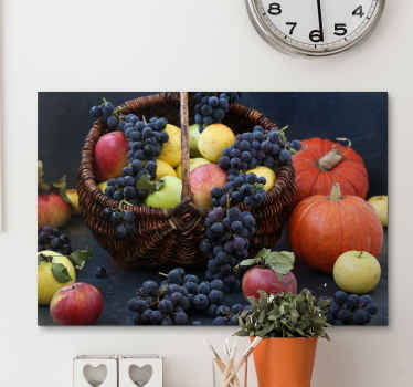 Colourful Fruit Basket canvas - TenStickers