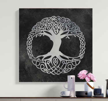 Tableau arbre de vie noir et blanc - TenStickers