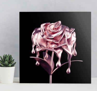 Cuadro de flores Derritiendo flor 3d - TenVinilo