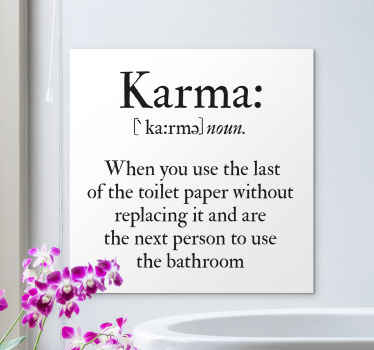 Leinwandbild Badezimmer Bad spaß karma - TenStickers