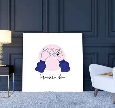 Holder hender inngangsparti lerretsbilde - Tenstickers