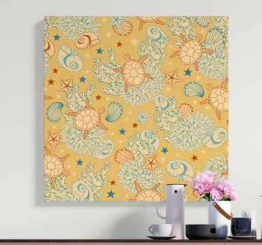 εκτυπώσεις καμβά υποθαλάσσιας ζωής μαλακά σύννεφα - TenStickers