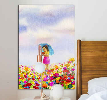Yhden sateenvarjon alla taide canvas - Tenstickers