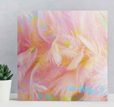 Quadro para corredor Plumas colores - TenStickers