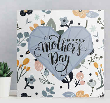 Quadro para dia da mãe Feliz dia das mães - TenStickers