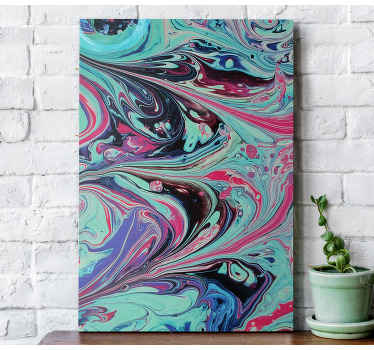 Kunst auf Leinwand Lila farbspritzer - TenStickers