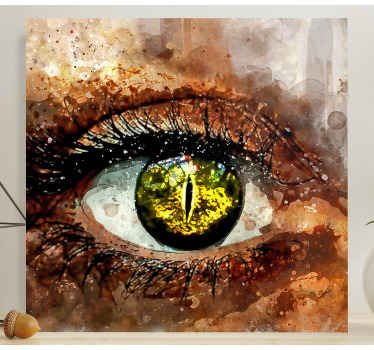 Cuadro en arte Salpicadura de ojos - TenVinilo