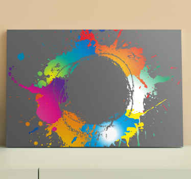 Cuadro abstracto Salpicadura abstracta - TenVinilo