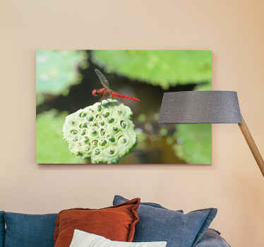Cuadro libélulas Hojas detalladas con - TenVinilo