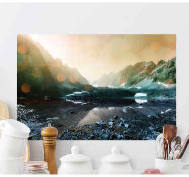 Quadro de paisage Floresta e lago, natureza - TenStickers