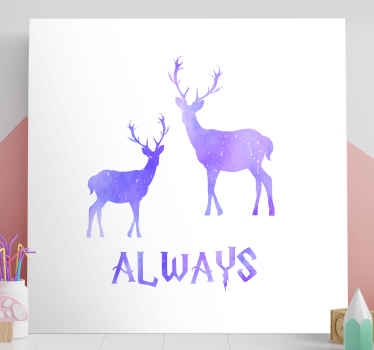 Harry Potter stag canvas art - TenStickers