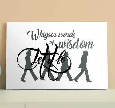 Let it Be Song Lyrics Music canvas art - TenStickers