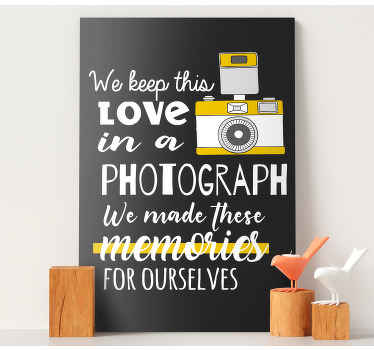 Song love photograph Music canvas art - TenStickers
