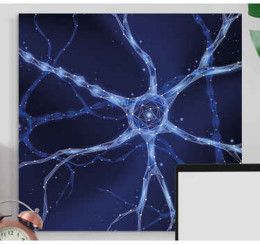 Cuadro abstracto Neuronas cerebrales - TenVinilo