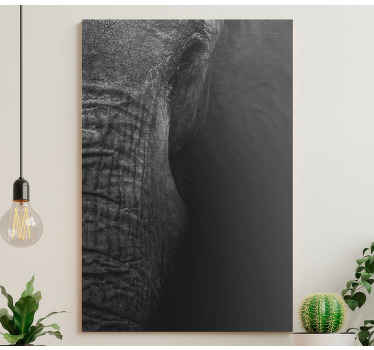 Cuadro elefante Elegante olifante oscuro - TenVinilo