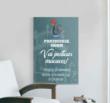 Quadro frase Se perder portugues - TenStickers