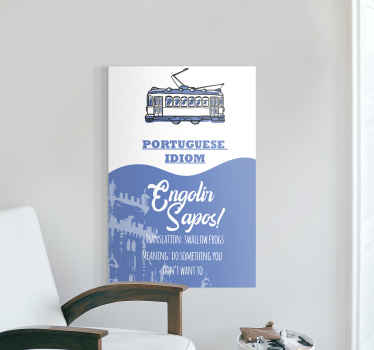 Quadro frase Português dizendo erro de tradução - TenStickers