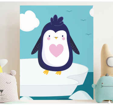 Quadro para bebê Pinguim bonito dos desenhos animados - TenStickers