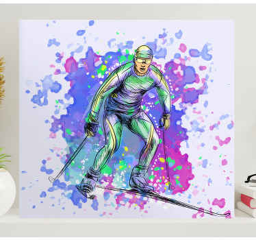 Cool Skiing  canvas art prints - TenStickers