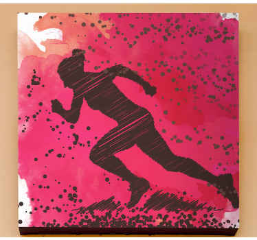 Splash run  canvas art prints - TenStickers
