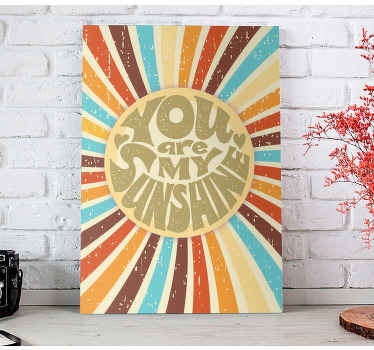 You are my sunshine motivational canvas - TenStickers
