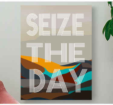 Seize the day motivational canvas - TenStickers