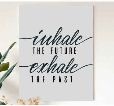 Inhale the future motivational canvas - TenStickers