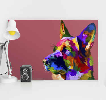 Wandbilder Hunde Regenbogen deutscher schäferhund - TenStickers