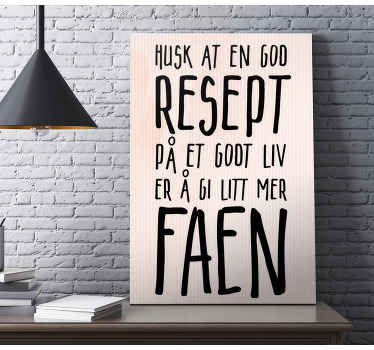 En god medisin er å bry seg mindre lerretsbilde nordisk - Tenstickers