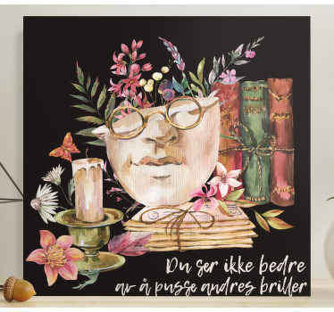 Norsk sitat dobbelt moral lerretsbilde nordisk - Tenstickers