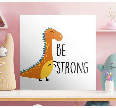 Dinosaur være stærke nordiske kunsttryk - TenStickers