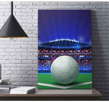 Ball in light stadium home canvas prints - TenStickers