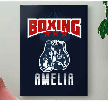 Boxarhandskar med namn hemdukstryck - Tenstickers