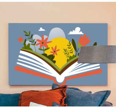 Otevírací kniha s plátnem květin - TenStickers