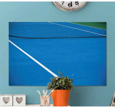 Blå tennistavla hem canvas tavla - Tenstickers