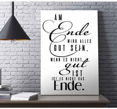 Wandbilder Motivation Am ende gut - TenStickers