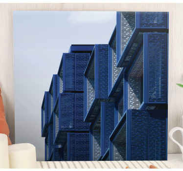 Exterior of modern buildings city canvas prints - TenStickers