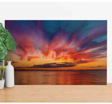 Západ slunce na moři krajina obraz - TenStickers