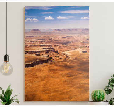 Quadro paesaggio vista canyon del deserto - TenStickers