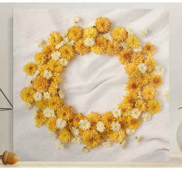 Leinwandbild Blume Gelbe wildblumen - TenStickers