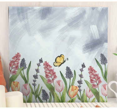 Cuadro de flores Pequeño jardín de colores - TenVinilo