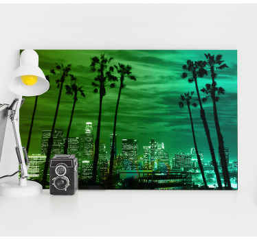 Quadro decorativo para sala Linda paisagem com palmeiras - TenStickers