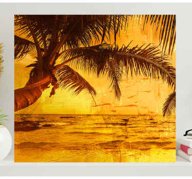 Nature palm beach canvas wall art - TenStickers