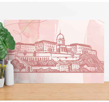 πανέμορφη θέα της πόλης της Βουδαπέστης - TenStickers