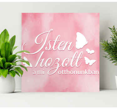 Üdvözöljük az otthonomban szép idézet vászon fal művészet - TenStickers