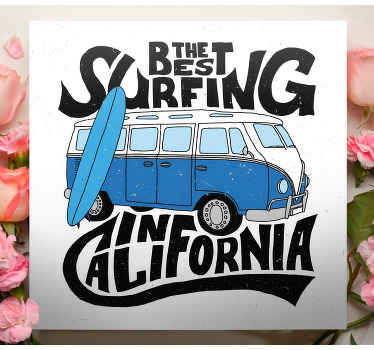 Cuadro para salón Mejor surfista de california - TenVinilo