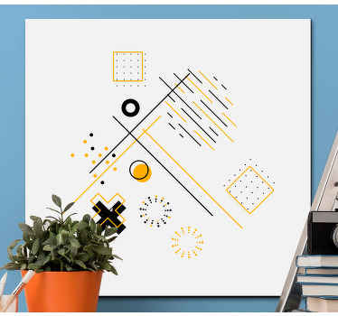 Cuadro para despacho Círculos concéntricos - TenVinilo