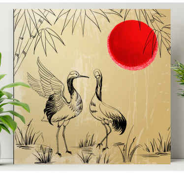 čínske hory bociany tapety do steny - Tenstickers